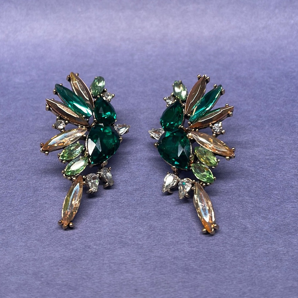 Fashion green crystal Earrings